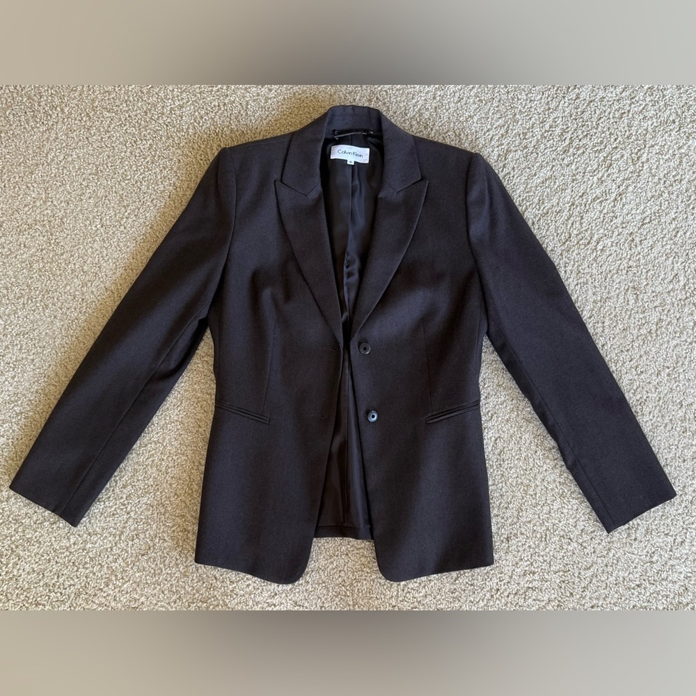 Calvin Klein Dark brown blazer Jacket